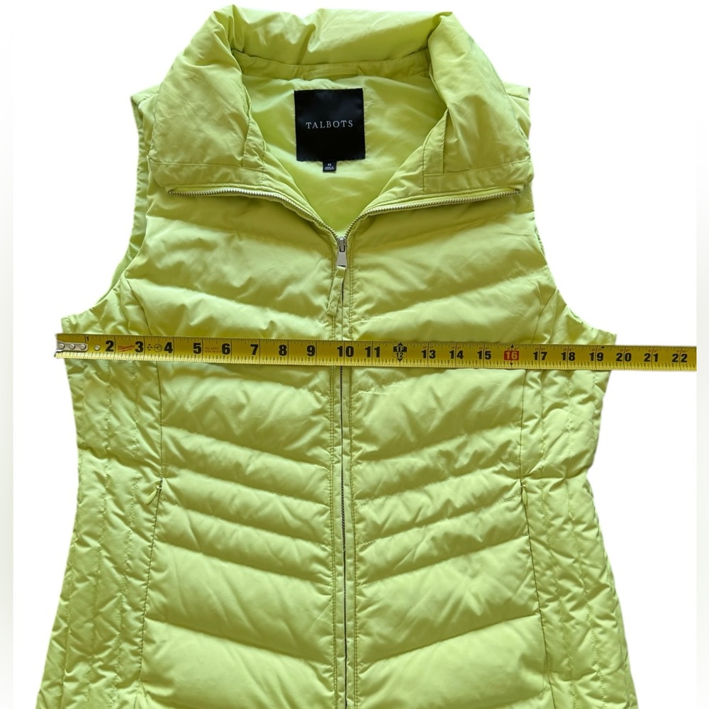 Talbots Down Puffer Vest Green Women’s Medium - Picture 6 of 10